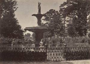 Fountain, Savannah, Georgia, 1860-luku. tekijältä George N. Barnard