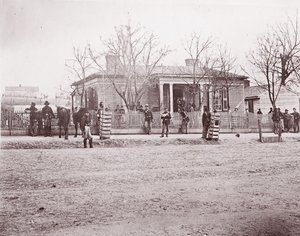 Kenraali Shermanin tai Thomasin päämaja, Chattanooga, n. 1864. tekijältä George N. Barnard