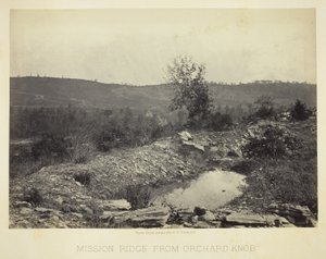 Mission Ridge alkaen Orchard Knob tekijältä George N. Barnard