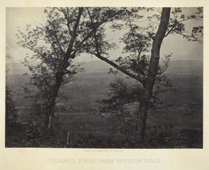 Orchard Knob alkaen Mission Ridge tekijältä George N. Barnard