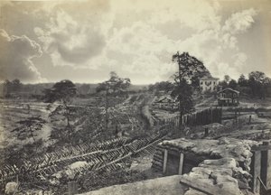 Rebel Works in Front of Atlanta, GA, nro 1, 1864. tekijältä George N. Barnard