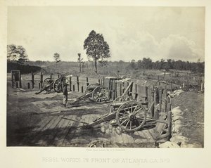 Rebel Works in Front of Atlanta, GA, nro 2, 1864. tekijältä George N. Barnard