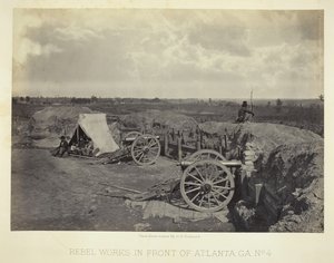 Rebel Works in Front of Atlanta, GA, nro 4, 1864. tekijältä George N. Barnard