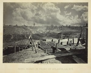 Rebel Works in Front of Atlanta, GA, No. 5, 1864. tekijältä George N. Barnard