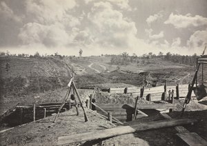 Rebel Works Atlantan edessä, Georgiassa, nro 5, 1865-1866. tekijältä George N. Barnard
