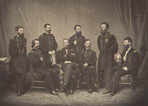 Sherman i els seus generals, 1860. finlandès tekijältä George N. Barnard