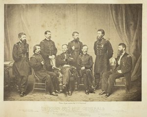 Sherman ja hänen kenraalit, 1865. tekijältä George N. Barnard