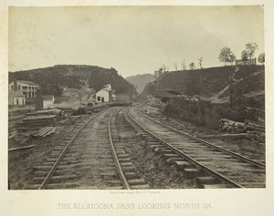 Allatoonan sola pohjoiseen, GA, 1866. tekijältä George N. Barnard