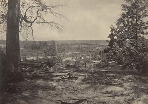Peach Tree Creekin taistelukenttä, Georgia, 1860-luku. tekijältä George N. Barnard