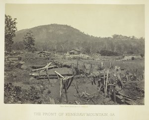 Kenesaw Mountainin etupuoli, GA tekijältä George N. Barnard