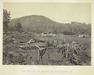 Kenesaw-vuoren rintama, GA, 1866. tekijältä George N. Barnard