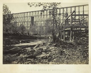 Pukkisilta Whitesidessa, 1864. tekijältä George N. Barnard