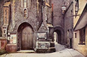 St John Maddermarket Church Alley (värilitho)