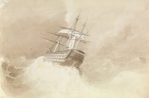 HMS "Trafalgar" menettää peräsinpäänsä koillisessa myrskyssä Maltan edustalla.
