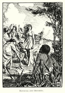Odysseia: Nausicaa ja Odysseus (kaiverrus)