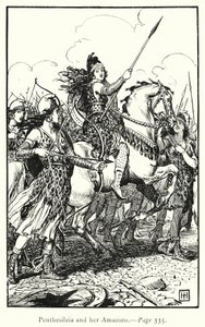 Ilias: Penthesileia ja hänen Amazonit (kaiverrus)