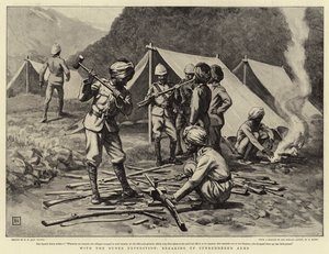 Buner Expeditionin kanssa luovutettujen aseiden hajottaminen tekijältä George Percy Jacomb Hood