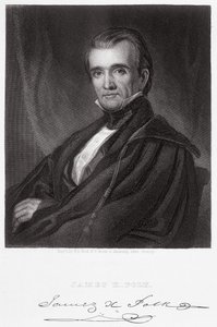 James Knox Polk, kaivertaja Henry Bryan Hall (1808-84). tekijältä George Peter Alexander Healy