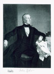 John Tyler, Amerikan yhdysvaltojen 10. presidentti, pub. 1901 (syväpaino) (katso myös 102588) tekijältä George Peter Alexander Healy