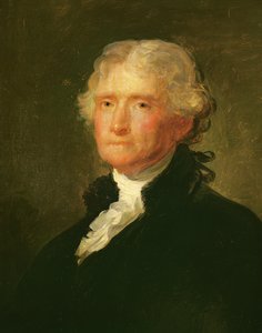 Thomas Jeffersonin muotokuva Gilbert Stuartin (1755-1828) maalauksen jälkeen