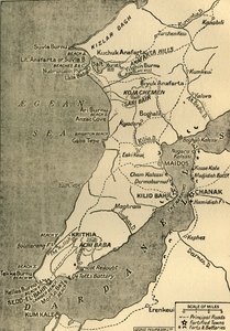 Gallipolin niemimaan kartta, 1919.