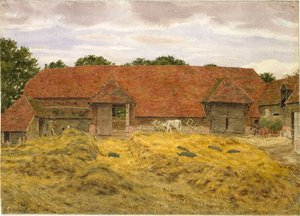 Punainen navetta Whitchurchissa, 1868 tekijältä George Price Boyce