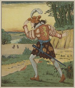 Grimmin veljesten kuvitus Rumpelstiltskinille
