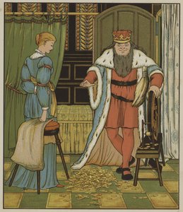 Grimmin veljesten kuvitus Rumpelstiltskinille