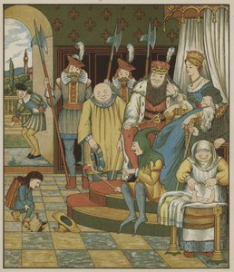 Grimmin veljesten kuvitus Rumpelstiltskinille
