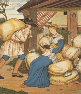 Prinsessa lukee Rumpelstiltskinistä (värilitho)