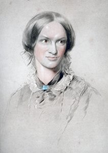Charlotte Bronte, englantilainen kirjailija, 1850. tekijältä George Richmond