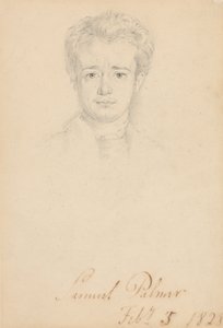 Samuel Palmerin muotokuva, 5. helmikuuta 1828. tekijältä George Richmond