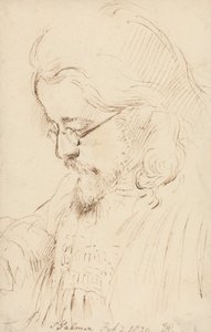 Samuel Palmerin muotokuva, pää ja hartiat tekijältä George Richmond