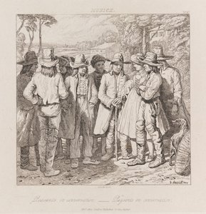 Talonpoikien keskustelu, München, n. 1821 (etsaus)