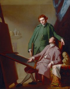 Keskustelu (Taiteilijan veljekset, Peter ja James Romney) tekijältä George Romney