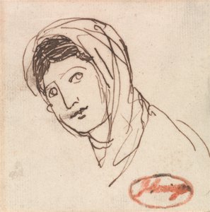 Naisen pää tekijältä George Romney