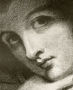 Yksityiskohta John Jonesin kaiverruksesta Emma, Lady Hamilton, Alfred Whitmanin teoksesta "The Print-Collector
