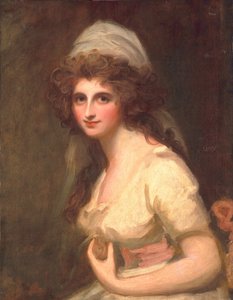 Emma Hart valkoisessa turbaanissa, n. 1791 tekijältä George Romney