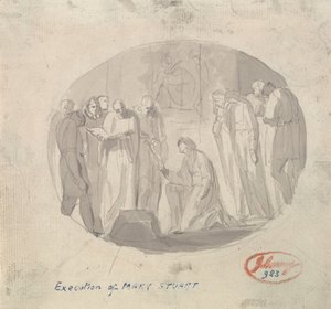 Maria Stuartin teloitus tekijältä George Romney