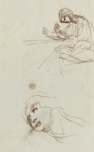 Figuuritutkimukset [verso] tekijältä George Romney