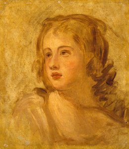 Naisen pää, n. 1782-1786 tekijältä George Romney