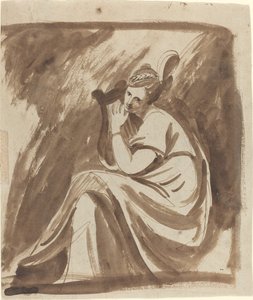 Lady Hamilton soittaa lyyraa tekijältä George Romney