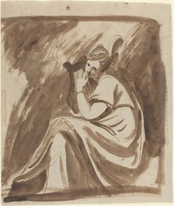 Lady Hamilton soittamassa lyyraa tekijältä George Romney