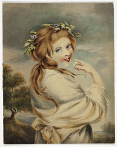 Lady Hamilton luontona tekijältä George Romney