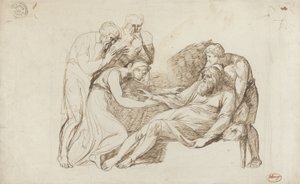 Lear Awakened by Cordelia tekijältä George Romney