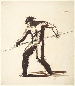 Mies keihään kanssa tekijältä George Romney