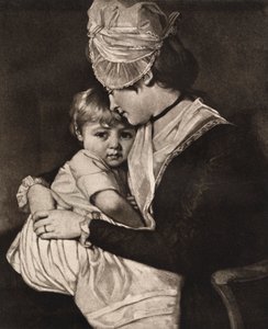 Rouva Carwardine ja lapsi, c1775, 1912. tekijältä George Romney