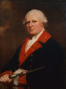Eversti Patrick Duffin muotokuva (öljy kankaalle) tekijältä George Romney