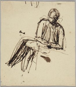 Istuva hahmo tekijältä George Romney