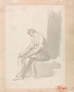 Istuva nainen tekijältä George Romney